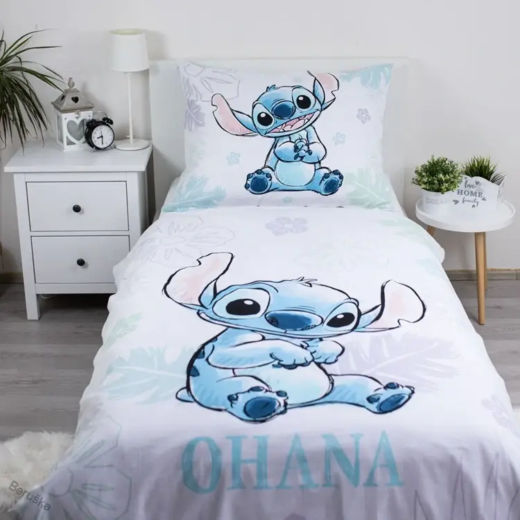 JERRY FABRICS POVLEČENÍ Lilo and Stitch Ohana White
