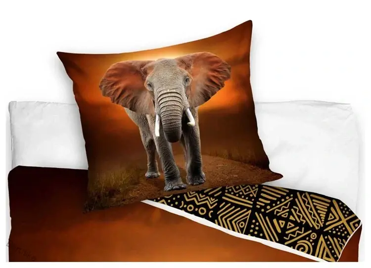 Bavlněné povlečení Slon Etno