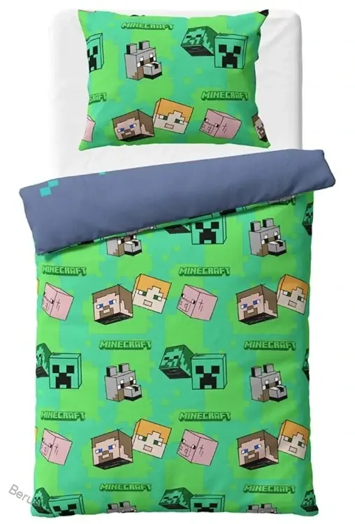 Dětské povlečení Minecraft Vzhůru do Boje