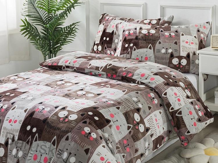 Mikroplyšové povlečení CATS Exclusive