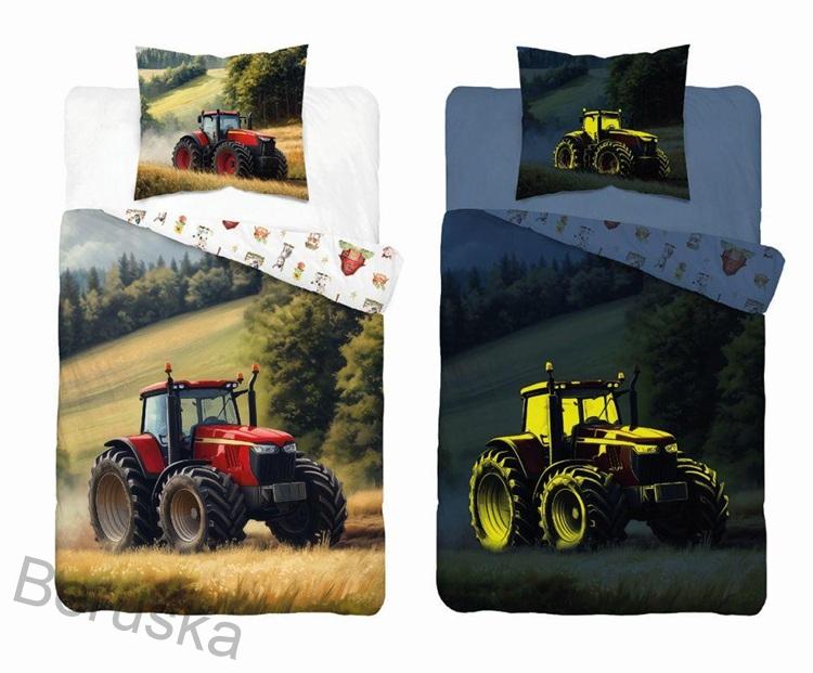 Povlečení Traktor z hor svítící