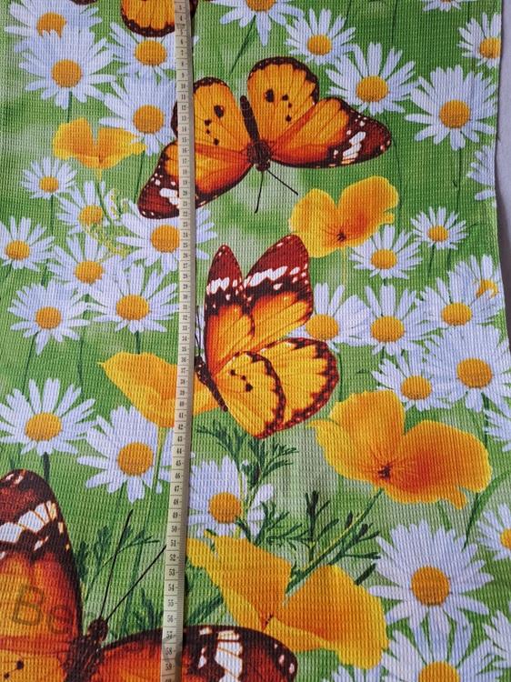 Látka vafle utěrkovina Kopretina * motýl