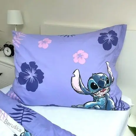 JERRY FABRICS Povlečení Lilo and Stitch Bavlna 140/200, 70/90  