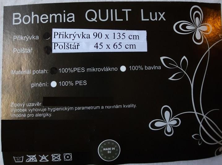 SVÍTÍCÍ POVLEČENÍ DO DĚTSKÉ POSTÝLKY 135*90 + 45*65 PERSEIDY