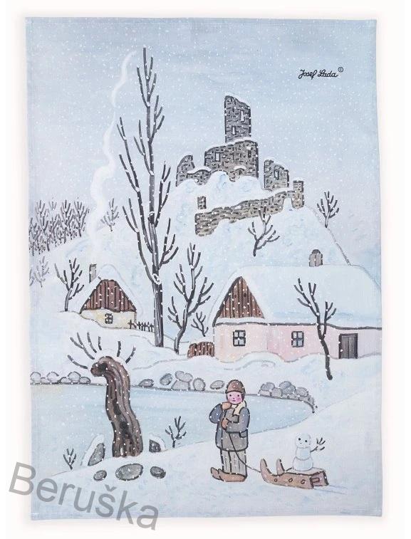 Kuchyňské utěrky LADA - BÍLÁ ZIMA