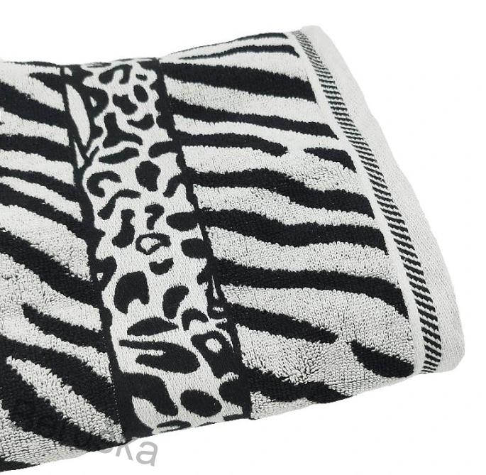 Osuška zebra 70 x 140 bílá