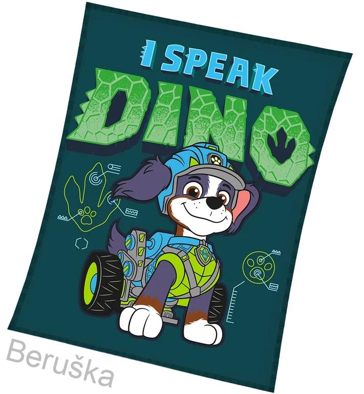 Dětská deka Tlapková Patrola Můj Kamarád Dino 130x170 cm