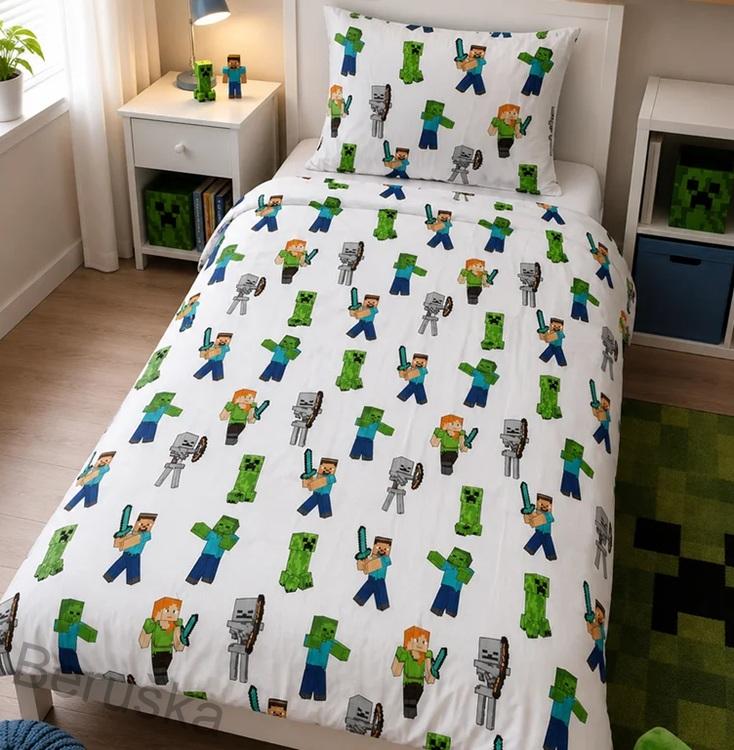 Dětské povlečení Minecraft Pixelový Svět