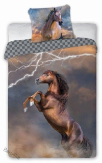 POVLEČENÍ FOTOTISK Kůň brown