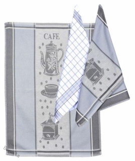 Utěrky z egyptské bavlny set 3 ks  Cafe Grey  