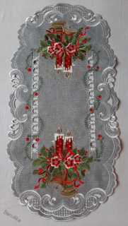 UBRUS vyšívaný 70 x 35 vánoční 02