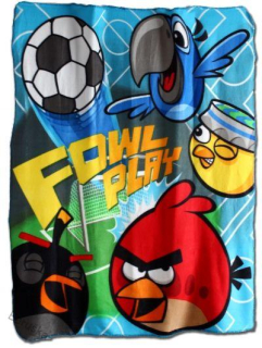 Fleesová deka - ANGRY BIRDS