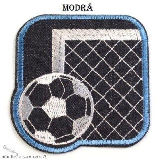 NAŽEHLOVAČKA - NAŽEHLOVAČKY - nášivka branka a míč