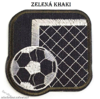 NAŽEHLOVAČKA - NAŽEHLOVAČKY - nášivka branka a míč