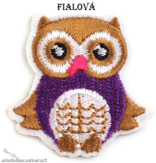 Nášivka - nášivky -nažehlovačky -nažehlovačka Sova