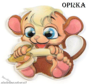 Nášivka - nášivky - nažehlovačky - nažehlovačka opička
