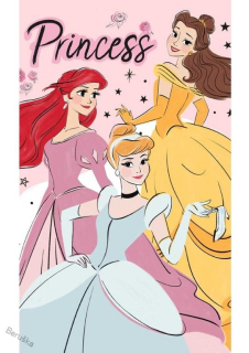 DĚTSKÝ RUČNÍK PRINCESS POPELKA ARIEL A BELLE 30 x 50