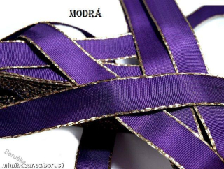 stuha - stuhy - mašle š.1,5cm modrá tmavá