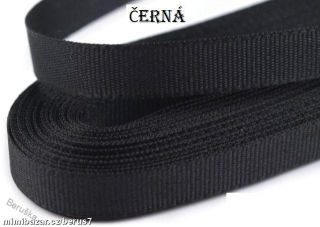 stuha-stuhy - mašle š.0,9cm černá