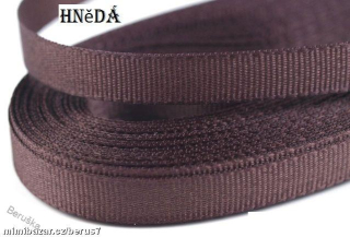 stuha-stuhy - mašle š.0,9cm hnědá