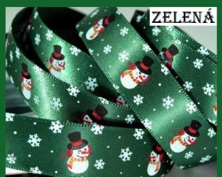 stuha - stuhy - mašle * SNĚHULÁCI zelená