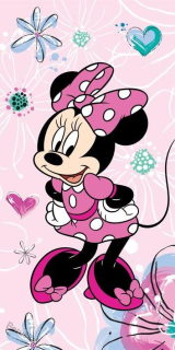 osuška Minnie Pink Bow 02 