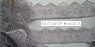 Krajka - krajky světle fialová