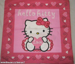 Povlak na polštářek Hello Kitty 02