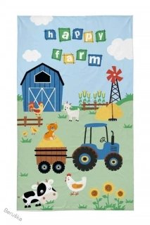 Dětský ručník Farma modrá 50/30
