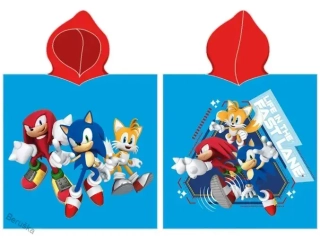 DĚTSKÉ PONČO JEŽEK SONIC A PŘÁTELÉ