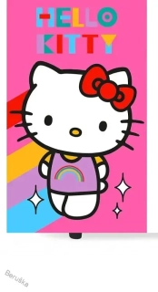 DĚTSKÝ RUČNÍK HELLO KITTY RAINBOW 30X50