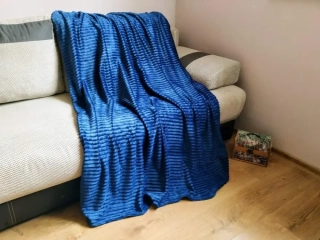 MIKROFIBRA DEKA VELVET PLYŠ 220 x 200 modrá tmavá