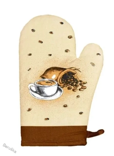 Chňapka kuchyňská, Káva, hnědá