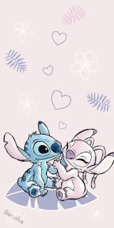 Osuška Lilo ans Stitch Pink