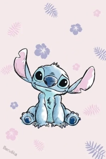 mikroflanelová deka 100 x 150 Lilo and Stitch pink