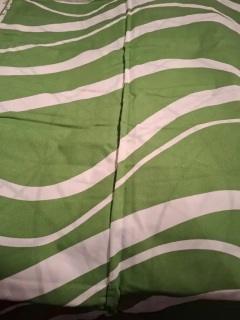 BAVLNĚNÉ POVLEČENÍ zelené čárky