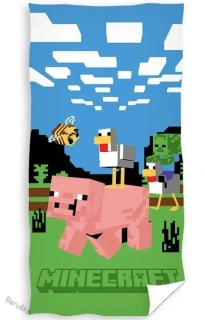 Dětská osuška Minecraft Prase a Kachna