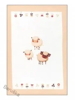 bavlněná utěrka * utěrky SLEEP WELL for HOME 50 x 70 OVEČKA 01