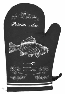 Chňapka * chňapky kuchyňská Petrův zdar černá