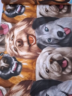 Látka vafle utěrkovina š.150cm Pejsci