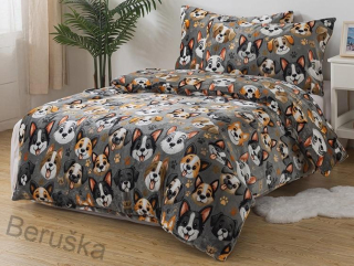 Mikroplyšové povlečení DOGS Exclusive