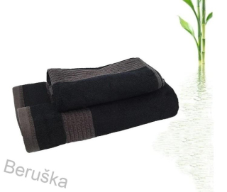 Osuška 70 x 140 PARIS černá