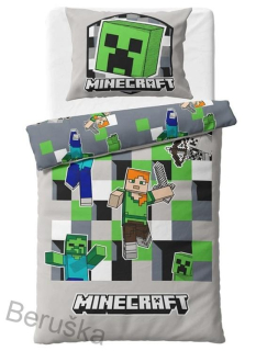 Dětské povlečení Minecraft Objev svůj Svět