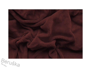 Prostěradlo mikroflanel 140 x 200 tm. hnědá