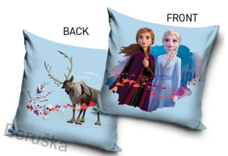 Povlak na polštářek Ledové Království Anna Elsa Sven a Olaf