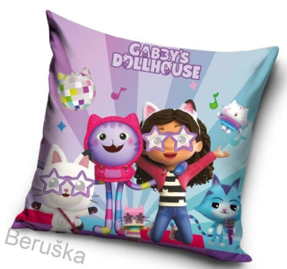Povlak na polštářek Gábinin Kouzelný Domek Rozjezdy pro Hvězdy