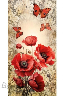Ručník 50 x 100 cm - Krása vlčích máků
