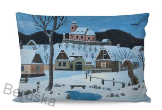 Povlak Josef Lada 33 x 50cm - TICHÁ NOC