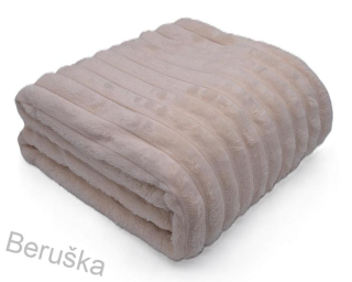 Deka mikroplyš 150x200cm STRIPE béžová