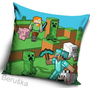 Dětský povlak na polštářek Minecraft Farmáři v Akci